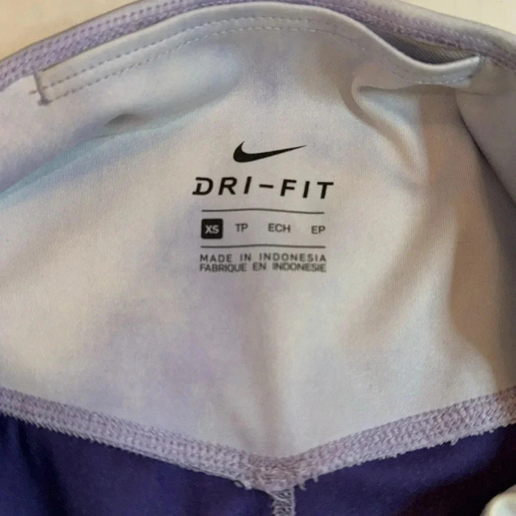 Nike Icon Clash Cropped Leggings Workout Training Light Thistle Purple - Picture 4 of 7